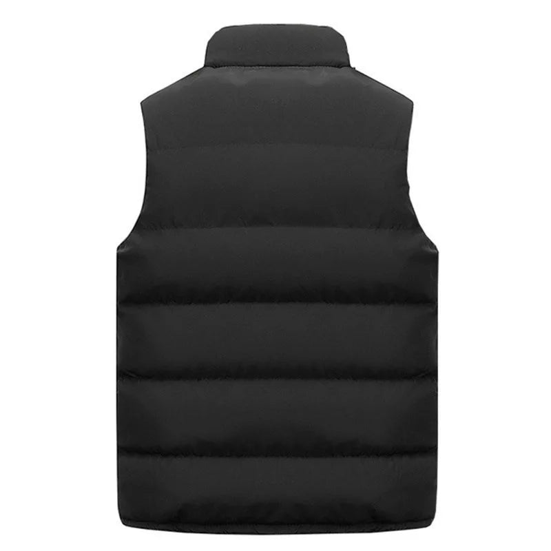 Men’s Warm Waterproof Vest Jacket – Winter Sleeveless Waistcoat